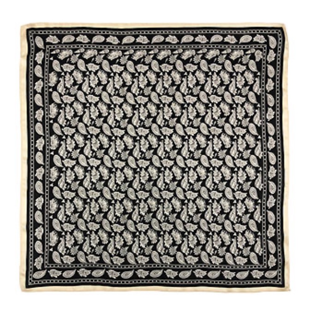 Ava & Aiden Silk Paisley Print Bandana Scarf - Picture 2 of 7